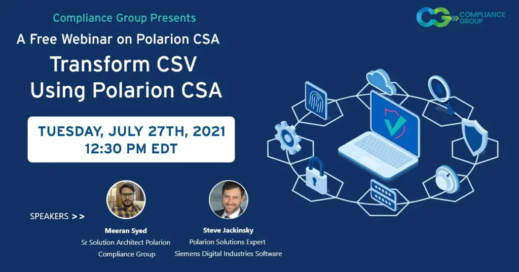 Free Webinar on Polarion CSA: Transform CSV Using Polarion Computer Software Assurance