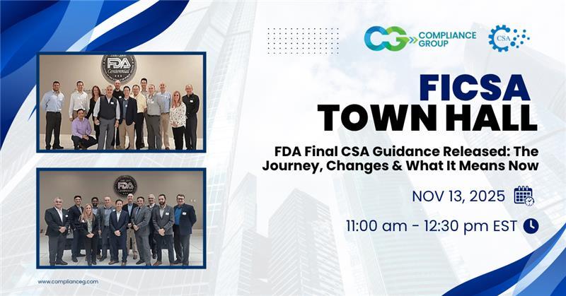 FDA Final CSA Guidance Released